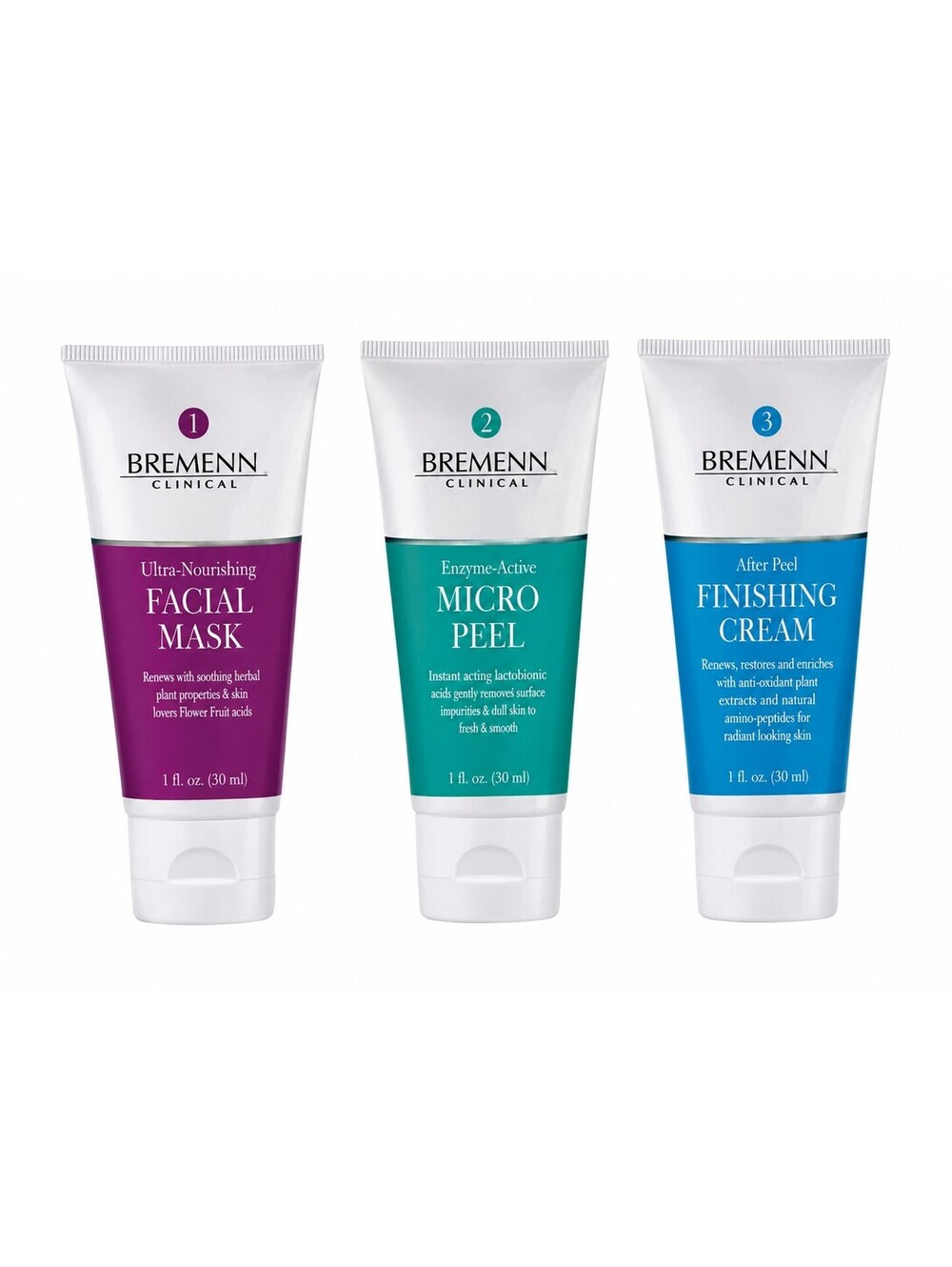 Bremenn Clinical Micro Peel System–3 Pcs/4 Weekly Treatments